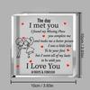 2D Flat Romantic Anniversary Acrylic Desktop Decoration Plaque, Home Decor Plaque Hanging Wall Art Decorative Garden Decoration for Room Door Signs Ha