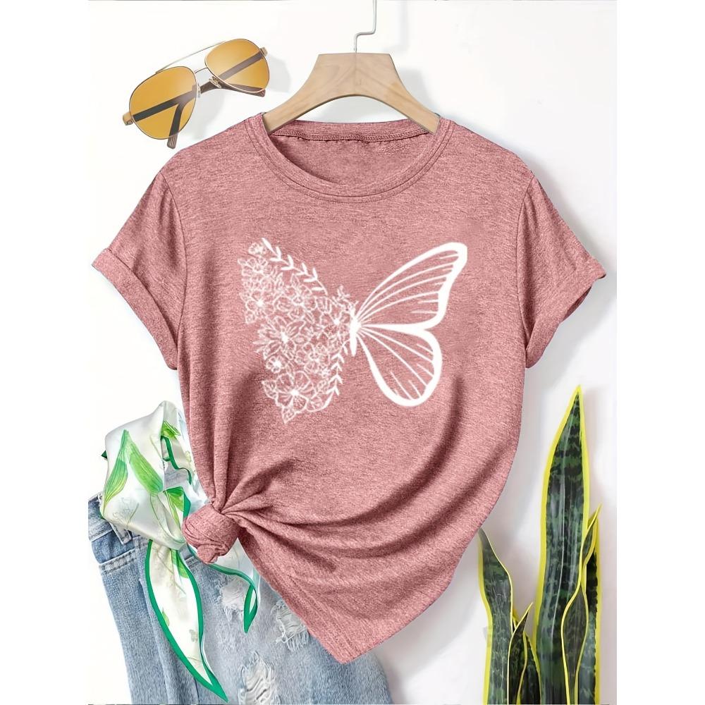 Dandelion Birds Women's Tee - Delicate Graphic, Casual Teal Top