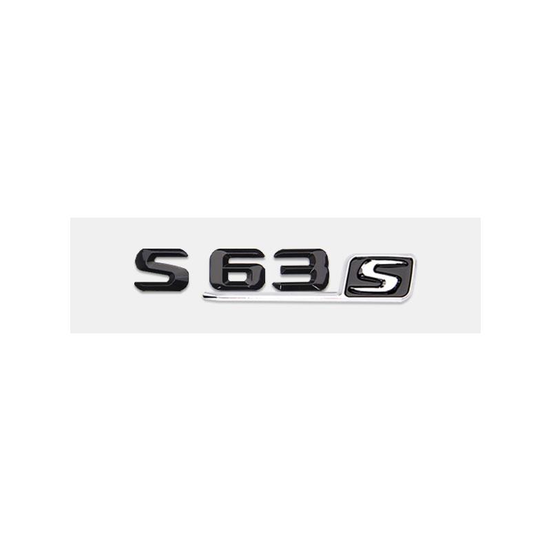 S63S Logo Badge Car Stickers for Mercedes Benz S63 Refitted Sclass 6.3AMG Fender Side Labelflag New Old Rear Trunk Displacement JO7