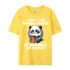 I Don Like Morning People Funny Quote Panda Coffee Tshirts Premium Cotton Unisex Tshirts Casual T Shirt 2024 Fashion Casual
