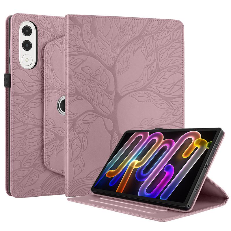 For Lenovo Yoga Tab 11.1 Case Tb710fu 360 Rotating Embossed Flip Stand Tablet Cover for Funda Lenovo Yoga Tab Case 11.1 Inch
