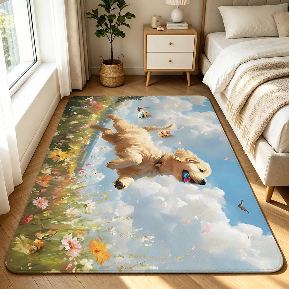 Art-dogS Floor Mat Shower Foot Mat, Bedside Carpet, Entrance Absorbent Doormat, Soft Non-Slip