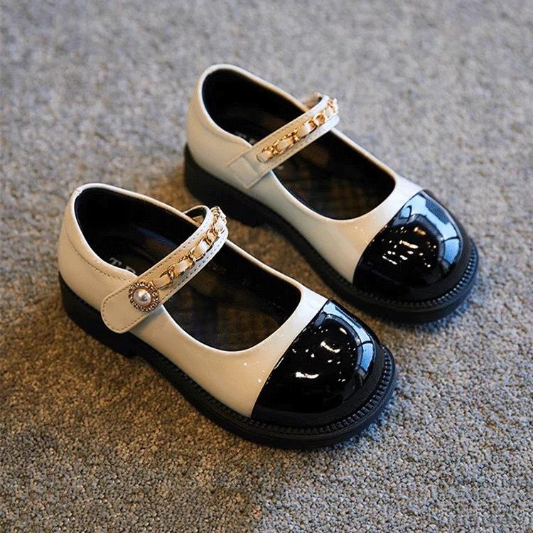 Girls shoes children princess small leather shoes 2025 new single shoes foreign style girl treasure spring soft sole Mary Jane