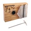 Kalimba 17 Keys Thumb Piano with Study Instruction & Tune Hammer Wood Finger Piano for Kids Adult Beginners Professional