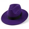 Autumn and winter woolen hat Shanghai beach retro black woolen hat gentleman's hat top hat British jazz hat