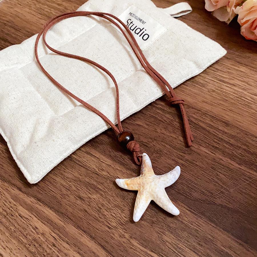 Винтажное круглое ожерелье-подвеска из смолы – Элегантная и стильная цепочка для свитера