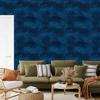 Watercolor Galaxy Wallpaper Navy Blue and Blue, Dark Tone 50x1000
