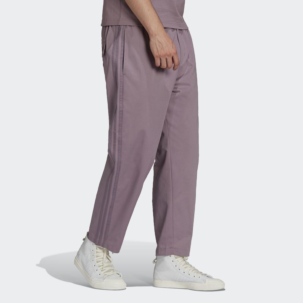 Adidas Originals Trefoil C Twill Pants With Side Stripes Men Bottoms Light-Purple HC8607