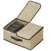 Space Saving Foldable Clothing Organizers Box Nonwoven Fabric Storage Container With Dividers And Protective Cover