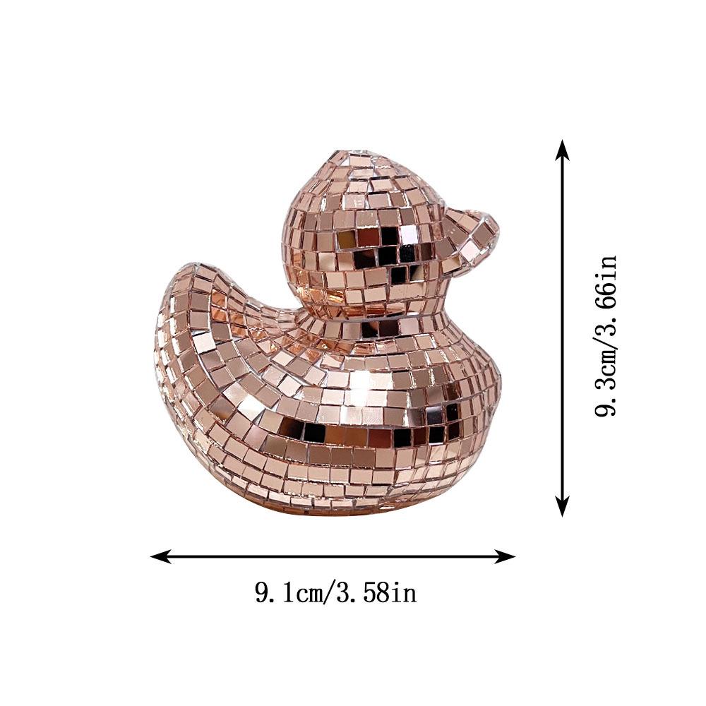 Kreatives Disco-Ente Spiegelglas-Ornament für Heimdekoration