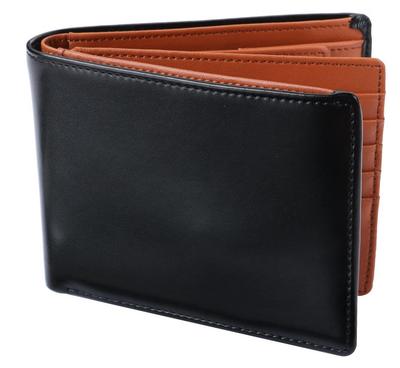 Carteira Masculina Bifold de Couro Legare com Compartimentos para Cartões, Disponível em 10 Cores (Castanho)