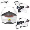 Unisex Full Face Flip-Up Motorcycle Helmet with LED Taillight, All-Season, 3C/DOT Certified