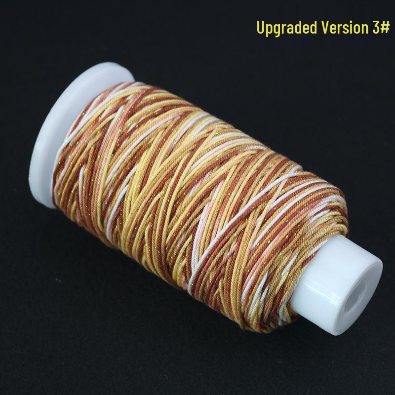 Variegated Hand-Spun Cotton Necklace & Bracelet Rope with Gold Tibetan Starry Sky Gradient