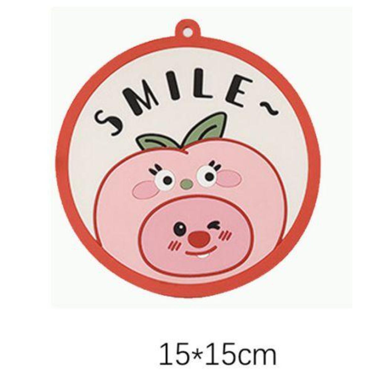 

Подставки ПВХ с фруктовым узором, красочные, нескользящие, из мягкой резины, теплоизоляционные, подставки Томат , Груша , Персик , домашние аксессуары, кухня