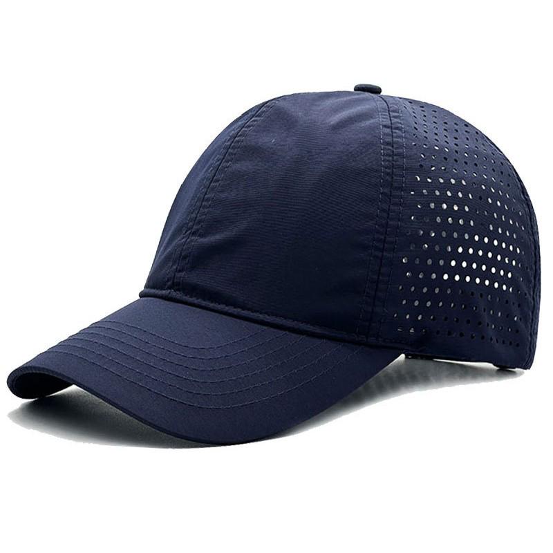 Large Men's Sun Protection Duckbill Cap: Soft, Quick-Drying, Breathable, Thin Brim Baseball Hat for Summer.