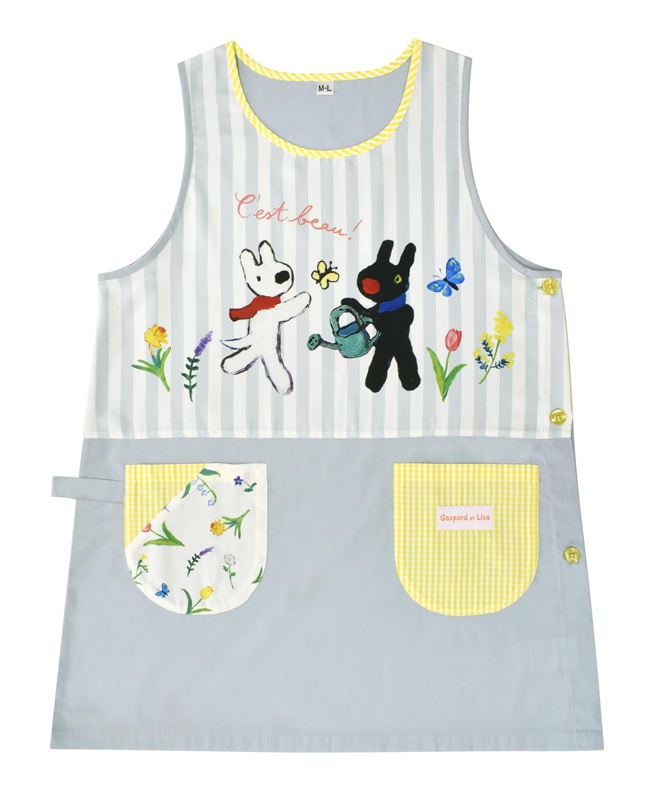 

Святая Лиза и Гаспар FLEURS Синий Фартук Женский, Один Размер, Серый, M-L