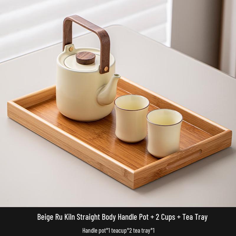 Chaxun Ru Ware Ceramic Tea Set Compact Set