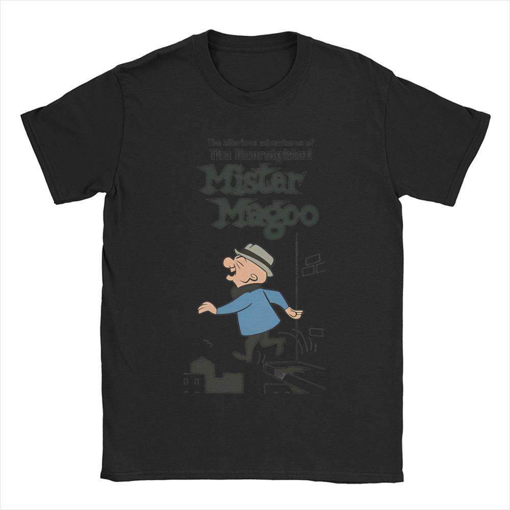 Summer Print Mr. Magoo Fun Cotton Short Sleeved T-shirt