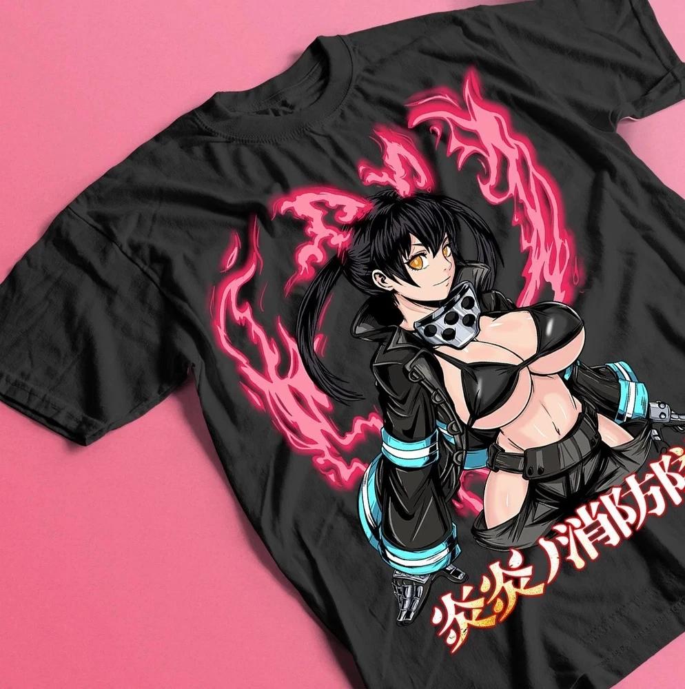 Anime Unisexga Tamaki Tshirt Shinra Benimaru Fire Force Unisex Tee Kawai Waifu S