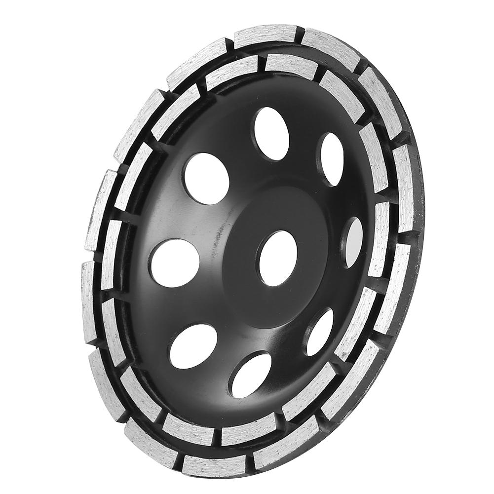 Diamond Segment Grinding Cup Wheel Disc Double Row Stone Brick Tile Grinder
