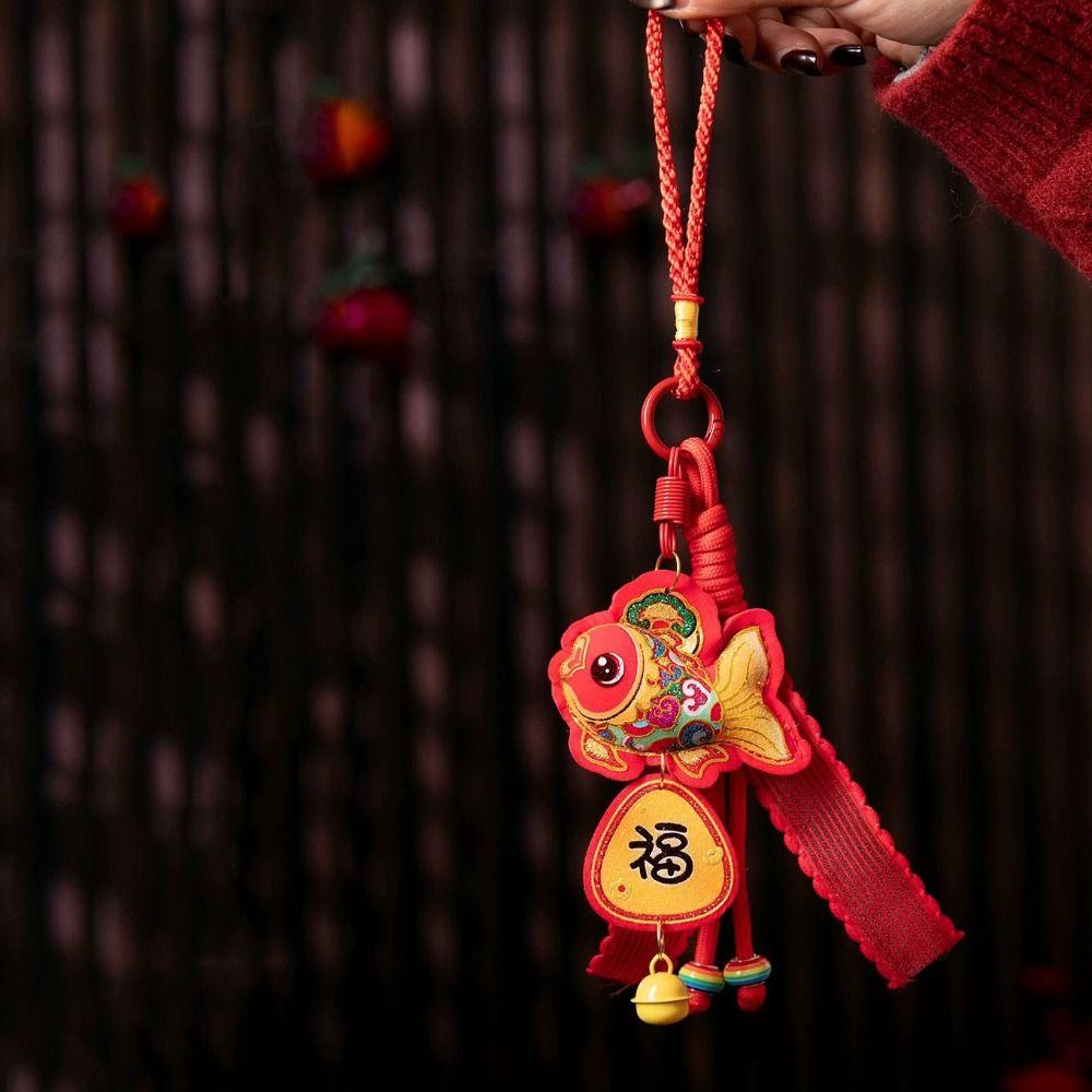 Kürbis Segen Windspiel Traditioneller Gesegneter Beutel Anhänger Mondneujahrs-Ornament Festliche Saison