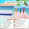 4Pcs Beach Chair Straps Stretchable Towel Band Color Rubber Fixing Clips Ship Essentials Silicone