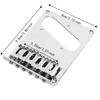 Metal Electric Guitar Bridge Silver 6 String Guitar Bridge  For Electric Guitar