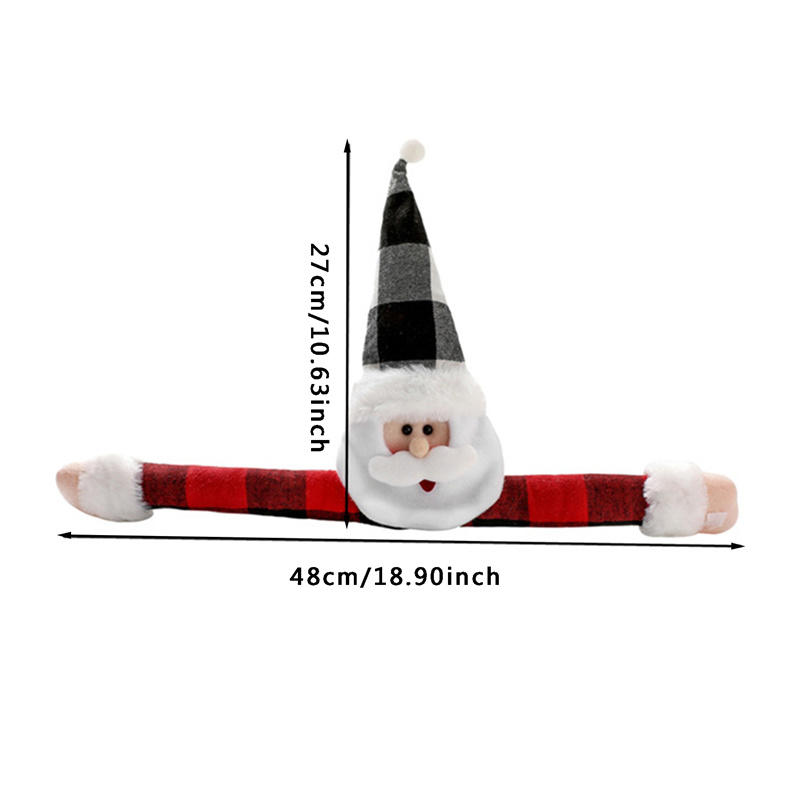 Christmas Curtain Buckle Tieback Doll Cute Santa Snowman Creative Curtain Hold Back Fastener Holiday Home Window Decoration