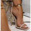 Large Size Women's Shoes Summer New Women's Wear Stiletto Wrapped Sandals Women's Slippers Women