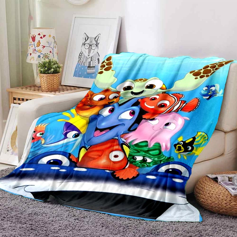 Nemo Theme Printed Blanket - Perfect for Couch, Bed, Travel & Outdoor Use | Machine Washable, Cozy & Durable.