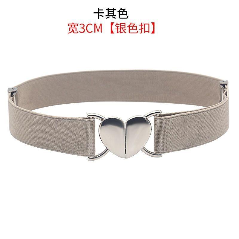 Contemporary Womens Elastic Waist Band With Smooth Buckle Fashionable Design For Occasion Every