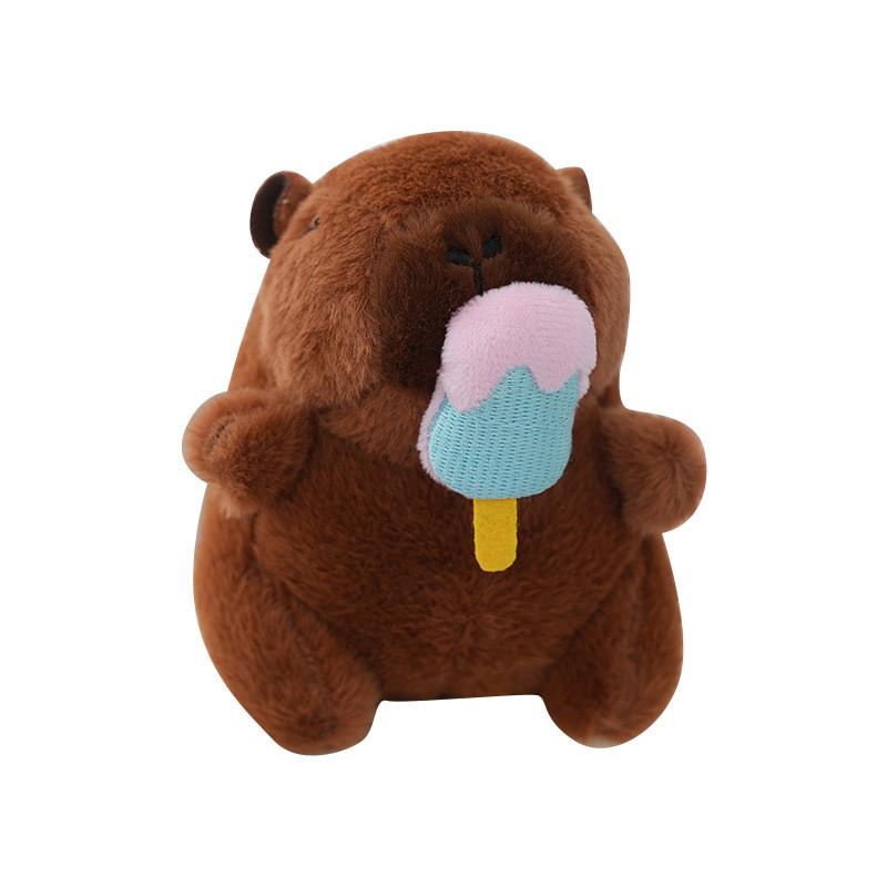 Adorable Capybara Plush Keychain Soft Cute Rodent Bag Charm For Animal Lovers