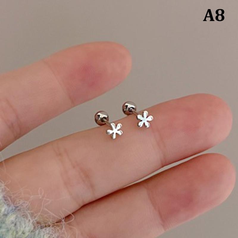 1Pair Ear Piercing Tragus Cartilage Dangle Earrings Helix Conch Rook Lobe Stud Ear Studs Body Jewelry