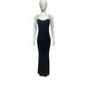 European and American Fashion Light Luxury Long Evening Dress Sexy Suspender Full Diamond Lace Slim Temperament