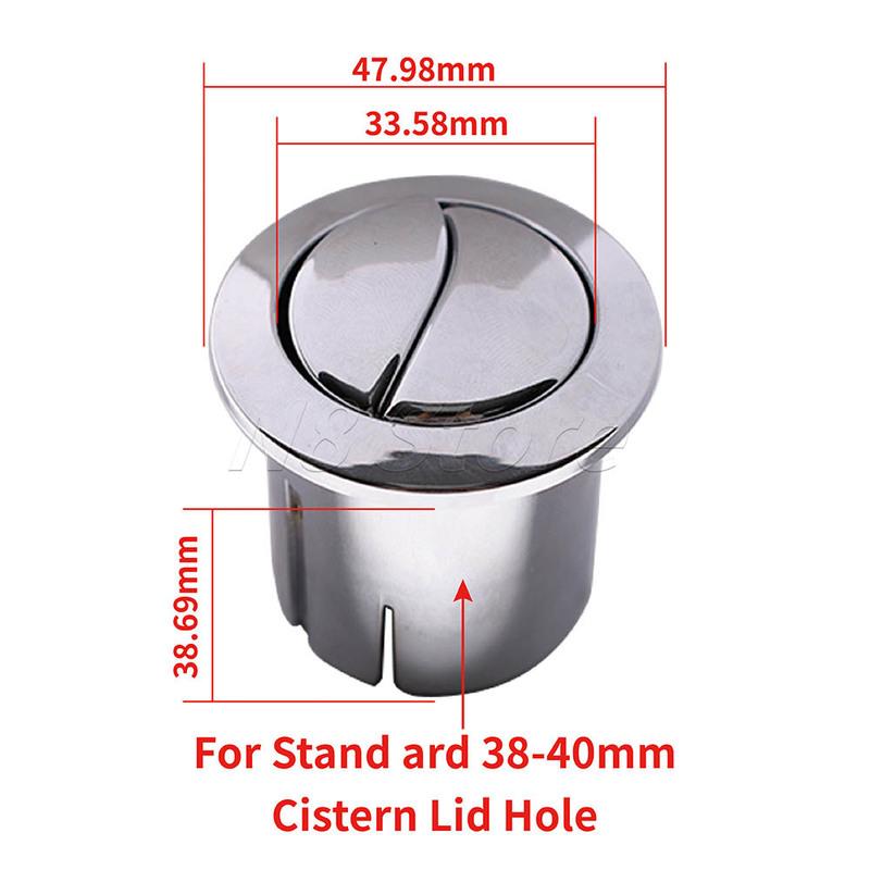 

Dual Flush Push Button & Plain Push Rods Short Body For Roca D1D AH0002100R Chrome Old Style 822040001