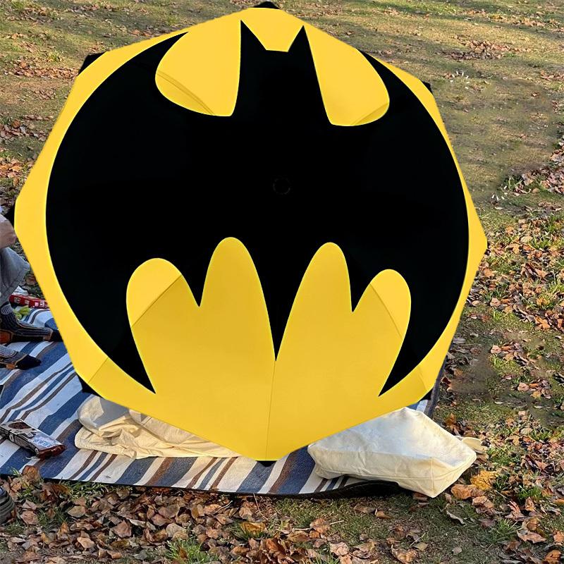 1PC Warner Batman Logo Umbrella-8-Rib Reinforced, Automatic Open, Lightweight & Durable-A69