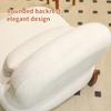 Sedia Accent con Gambe in Legno Massello, Soggiorno in Tessuto con Cuscino Morbido, Camera da Letto, Comoda Sedia da Lettura Senza Braccioli per Appartamento, Sala d'Attesa, Balcone
