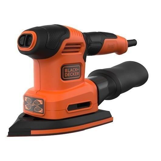 BLACK+DECKER Multiponceuse Filaire 200W BEW200K-QS - Systeme Auto-Agrippant Des Accessoires - Ajustement de la Vitesse Automatique