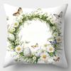 Short Plush Material Pillowcasehappy Easter Decoration Pillowcase Home Festive Decoration Flower Butterfly Rabbit Egg Print Livi