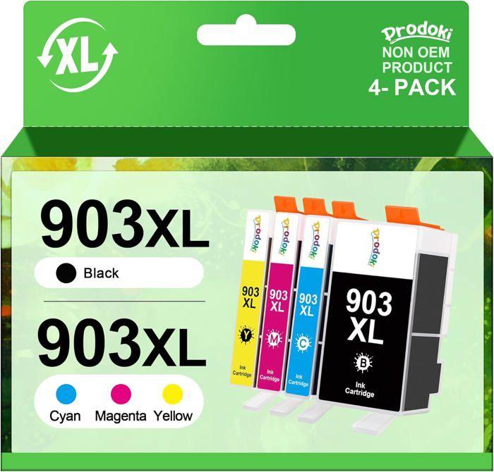 

Ink Cartridges - HOME FIT TRAINING - 903XL - Pack of 4 - Compatible HP - High Print Quality