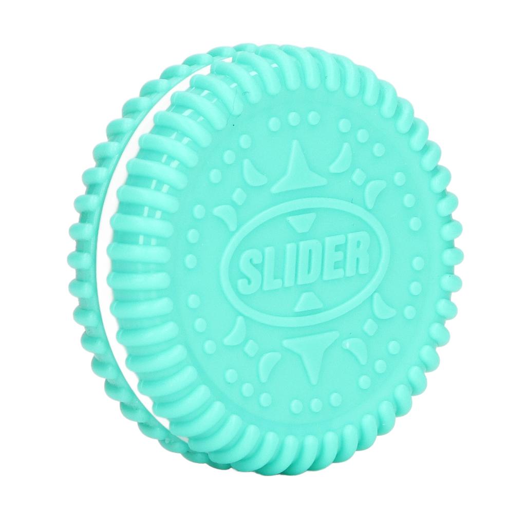 Fingertip Slider Toys Biscuits Shaped Relieve Stress Anxiety Magnetic Push Slider Toy Mint Green