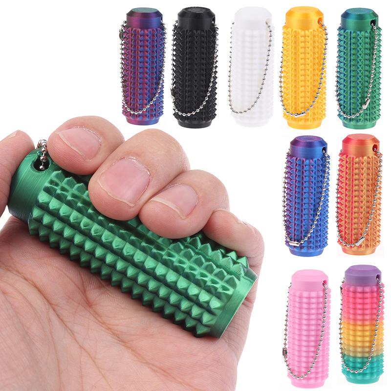 1 kus 7/9 cm pichlavá Grippie stimulační hračka s přívěskem na řetízku pro úlevu od úzkosti, pozitivní novinka, malá kapesní mini fidget hračka