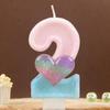 Creative Heart Candle for DIY Birthday Cake Decoration - Girl Style Party Festival