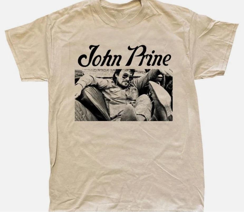 John Prine album mens fashion trendy Tshirts Unisex streetwear loose casual shirts oversized t shirt graphic t shirts