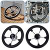 11in 5 Spoke Boat Destroyer Steering Wheel with Black Foam Stainless Steel Steering Wheel Without Knob for Marine Yacht