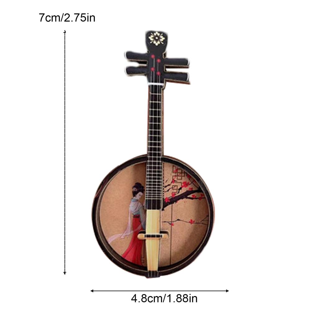 

Миниатюрный музыкальный инструмент Магнитный китайский музыкальный инструмент Магнитная палочка Ремесло Орнамент Миниатюрный китайский классический