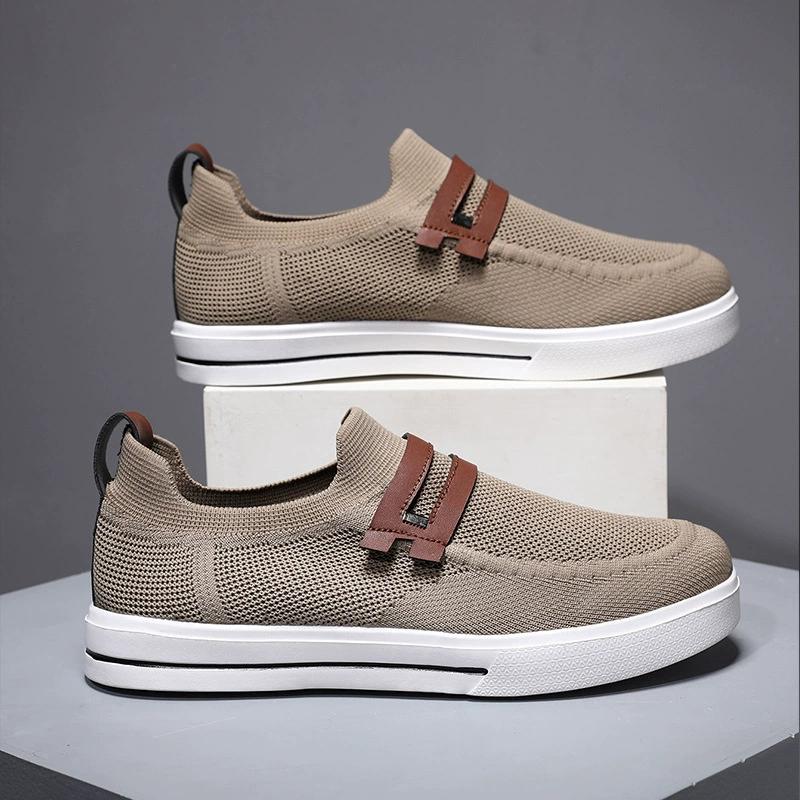 Men's Breathable Casual Shoes, Oversized Soft and Elastic Mesh Shoes, Sports Shoes, Lightweight Business Men's Shoes