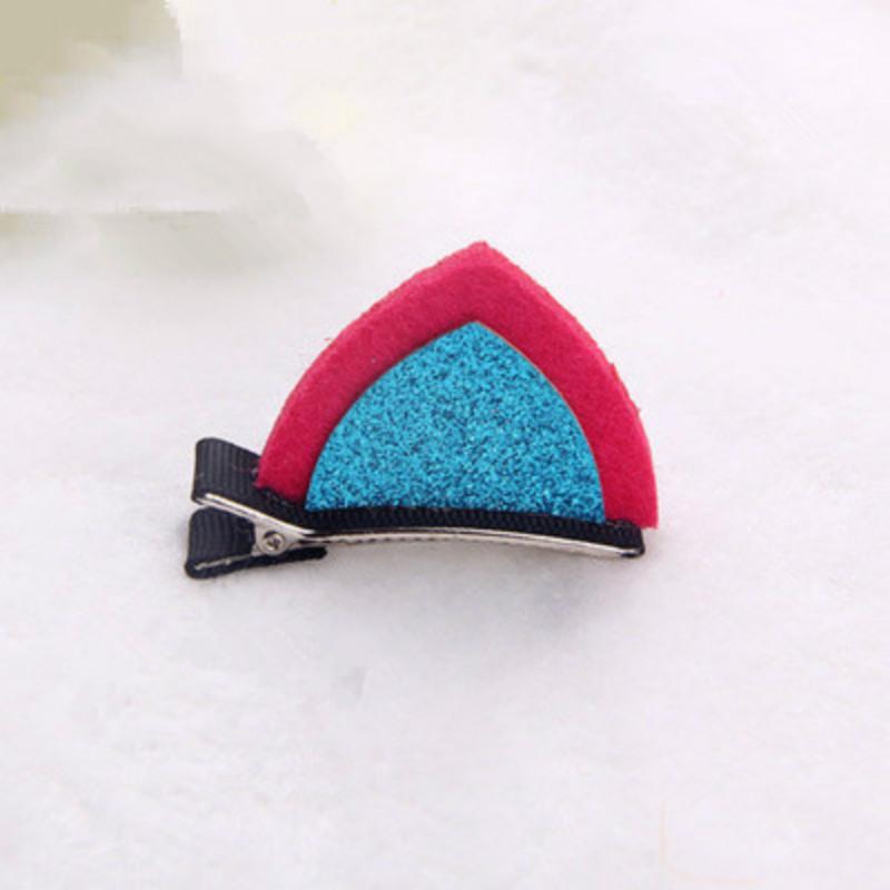 Children'S Stereo Cat Ear Sequins Hairpin Card