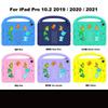 For Apple iPad 10.2 2019 2020 2021 7th 8th 9th Gen A2197 A2270 A2602 Case Kids Safe Cartoon Letter Portable EVA Shockproof Stand Tablet Cover