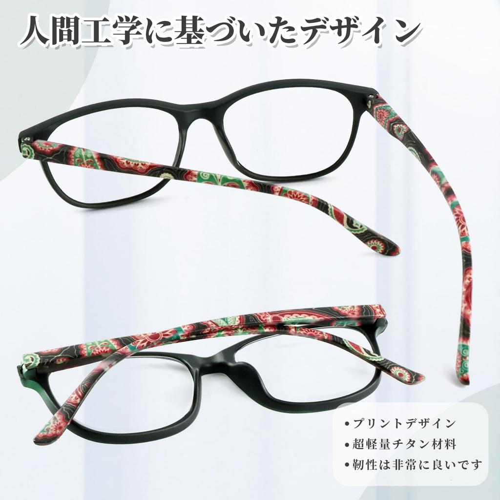 Stylish and Lightweight Reading Wellington Printed for Women and Blue Light Designer Style S3031 [Soarea] Glasses, Frame, Process, Rectangular, Men,